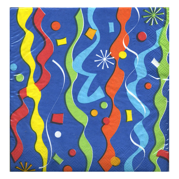 Party! Stripe Ribbons Luncheon Napkins-B526