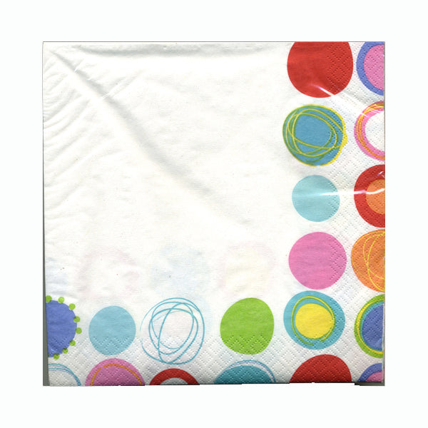 Stylish Circles Lunch Napkins-B615,720