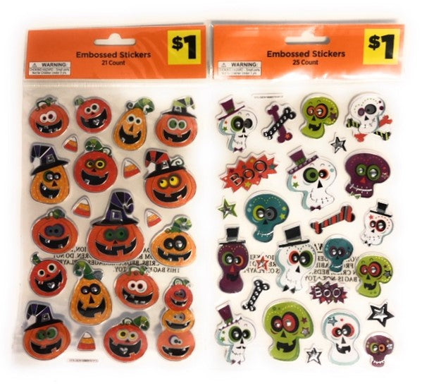 Embossed Stickers - 24pk