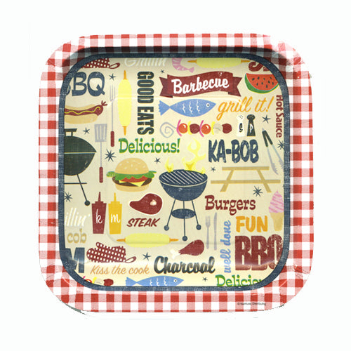 Summer Sizzle 7 inch Square Plates