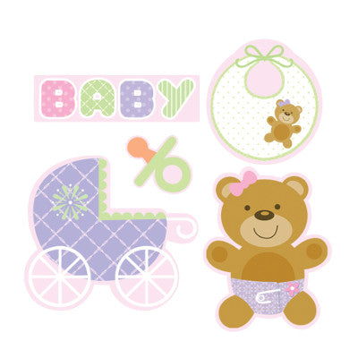 Teddy Baby Pink Cutout Assortment