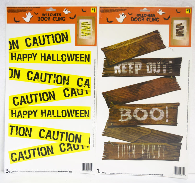 Halloween Assorted Door Clings - 24pk