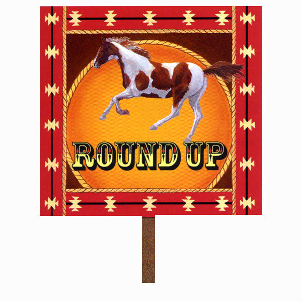 Round Up Yard Sign