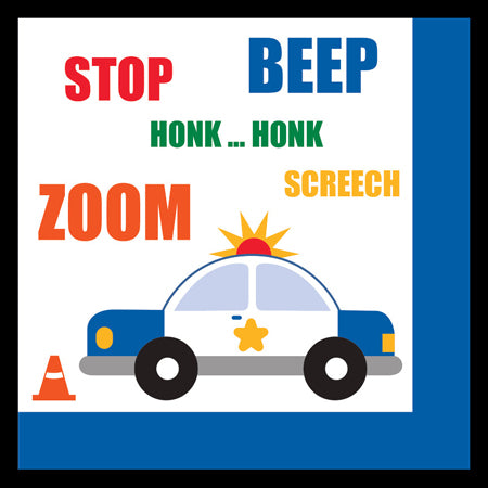 Traffic Jam Beverage Napkins-B815