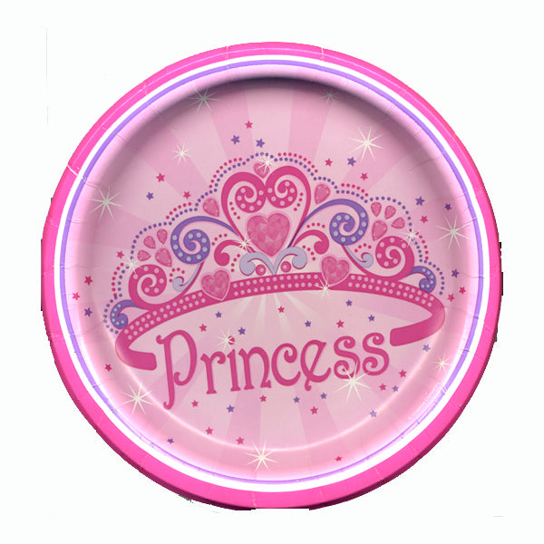 Pink Princess 8.75" Plates-No labels