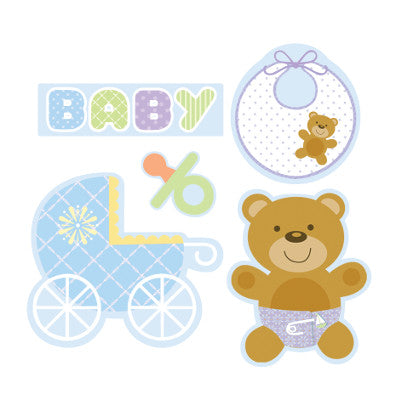 Teddy Baby Blue Cutout Assortment