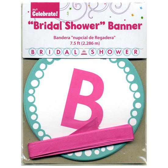 Teal Bride to Be Ribbon Letter Banner-144