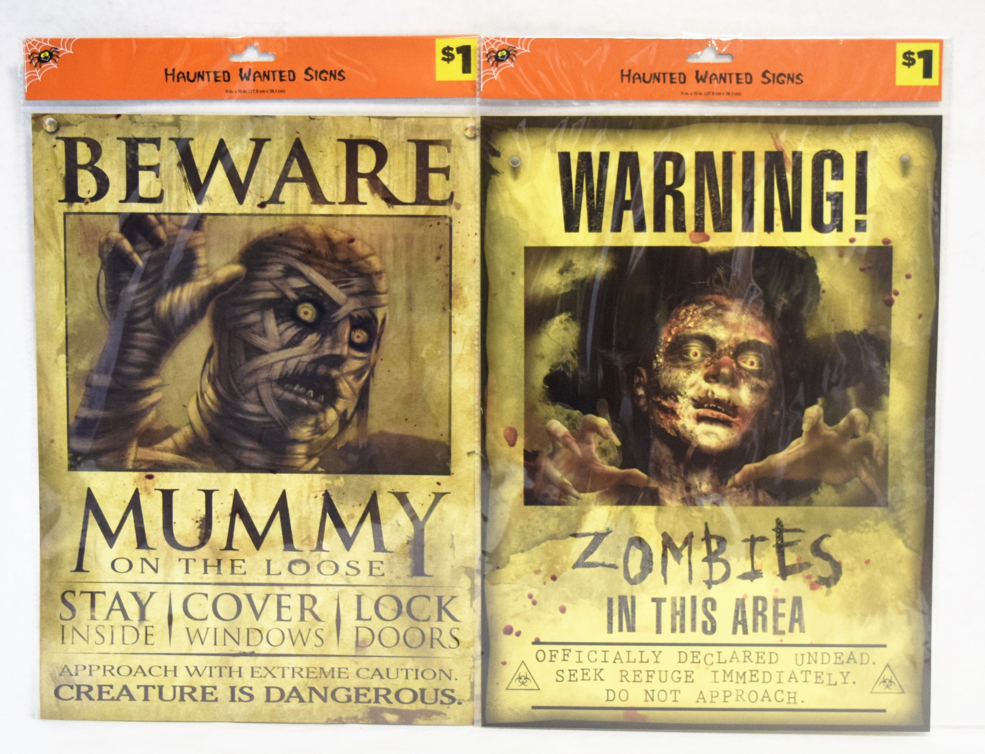 Wanted-Beware Signs <span style="color:#e32619;">(24 packages per case)</span>