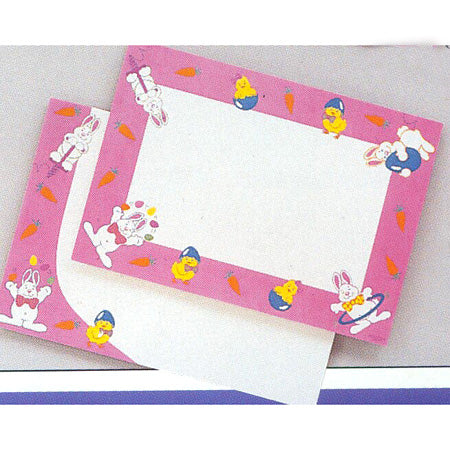 Easter Eggs and Bunnies Imprintable Postcards - 72 <span style="color:#e32619;">(24 packages per case)</span>