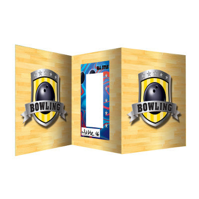 Team Sports Bowling Photo Accordian Tabletop Cente