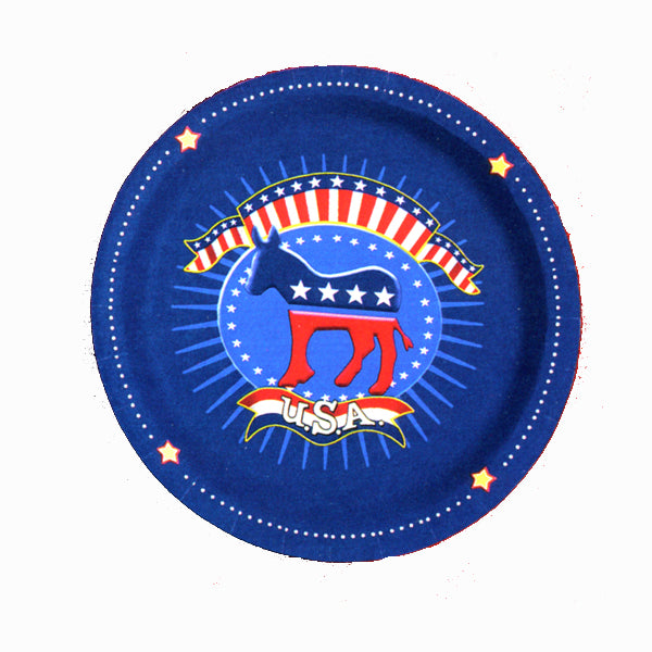 Election Time Democrat 6.75 inch Plates