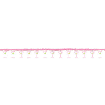 Pinktastic Marabou Garland 9ft long
