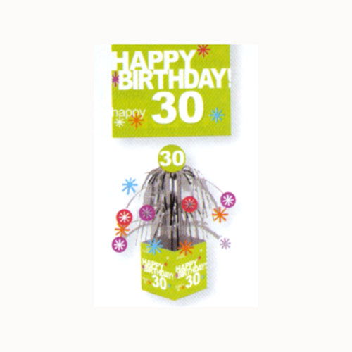 Time to Party! 30th Mini Foil Centerpiece