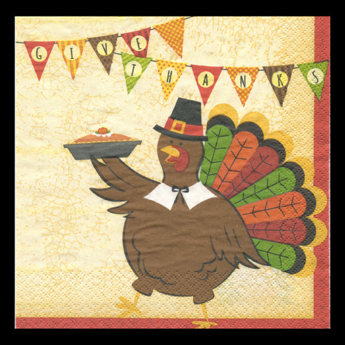 Turkey Gobble Luncheon Napkins