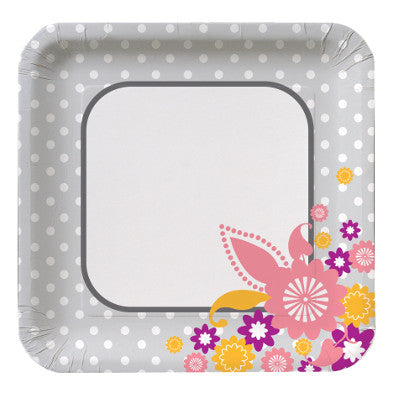 I Do Cake Square 7" Plates