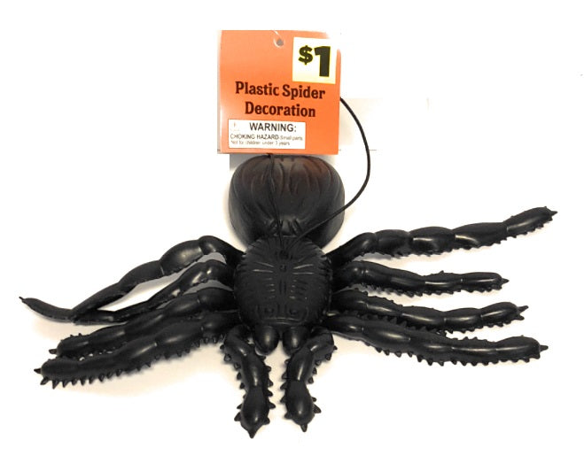 Plastic Spider Decoration - 24pk