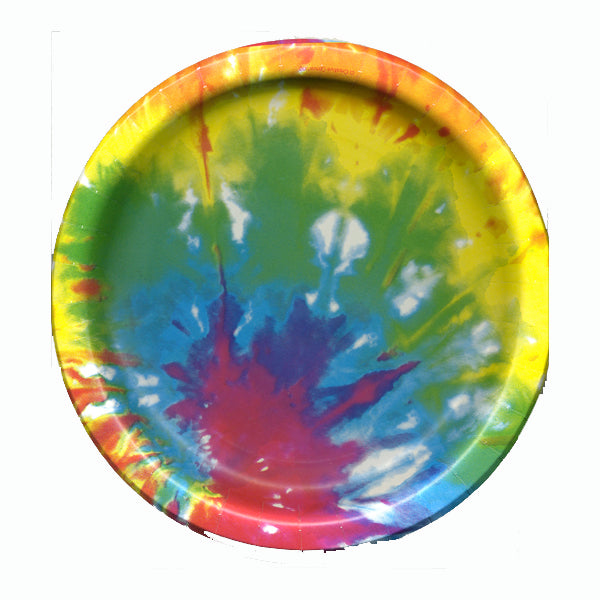 Tie Dye 8.75" Plates- No Labels