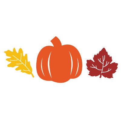 Pumpkin and Leaves Paper Cutouts