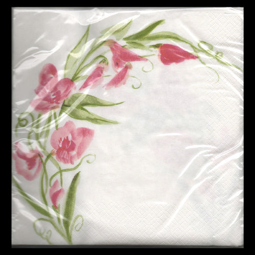 Pink Floral Luncheon Napkins-B626