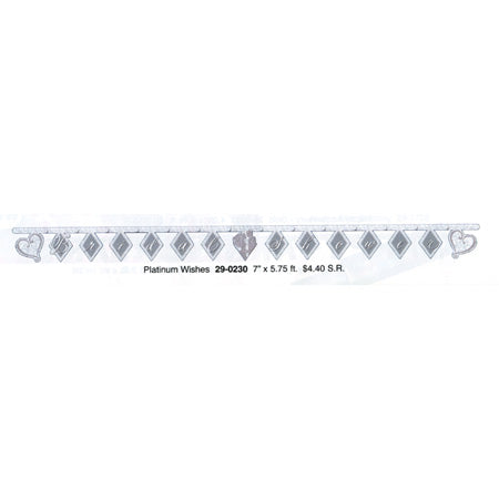 Platimum Wishes Bridal Shower jointed banner