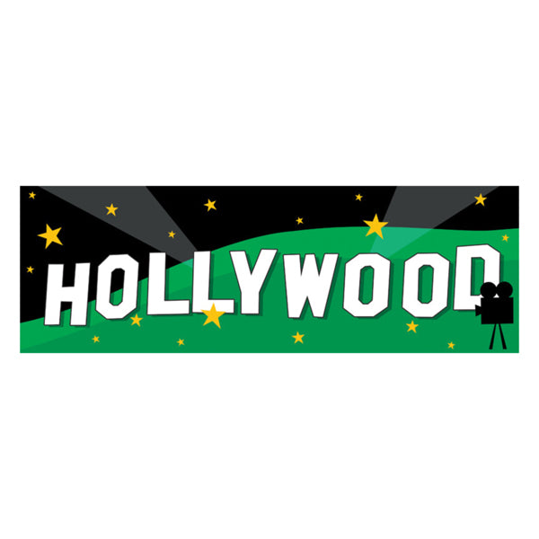 Lights, Camera, Action Giant Decor Banner