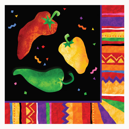 Festive Fiesta Beverage Napkins