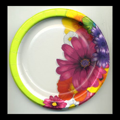 Floral Fantasy 6.75" Plates- No Labels