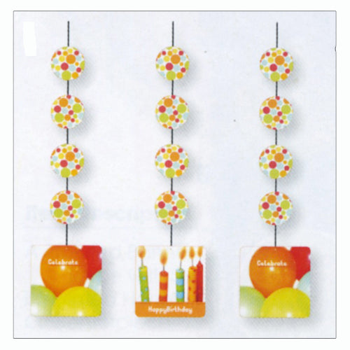 Chic Birthday Hanging Cutouts