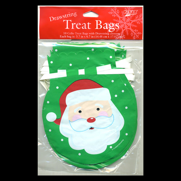 Santa Cello Treat Bag with Drawstring