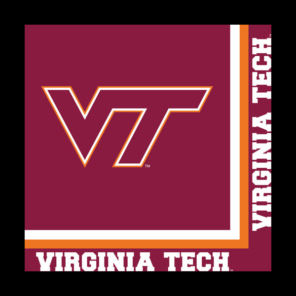 Virginia Tech Luncheon Napkins <span style="color:#e32619;">(24 packages per case)</span>