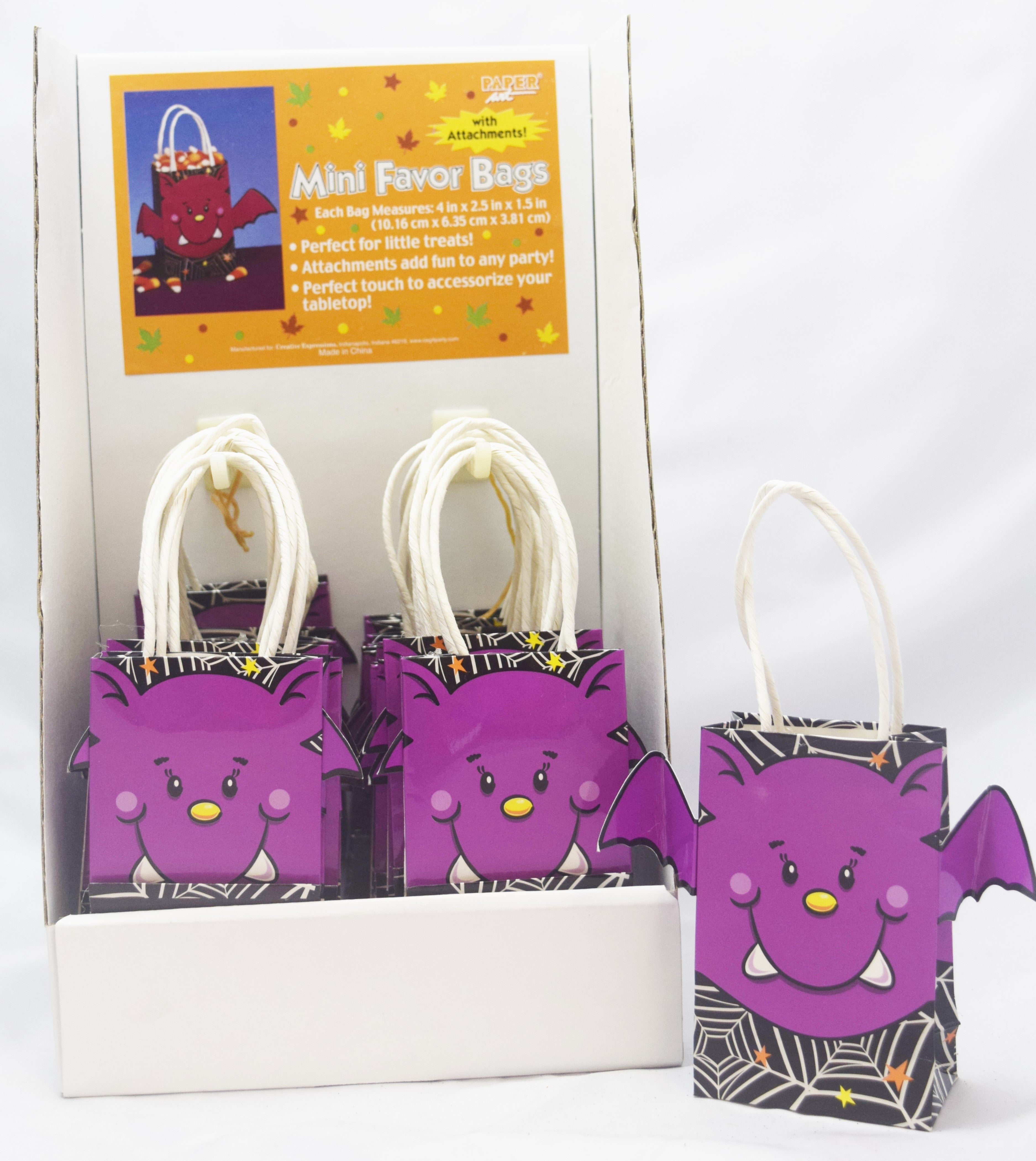 Mini Bat Favor Bags - 24pk