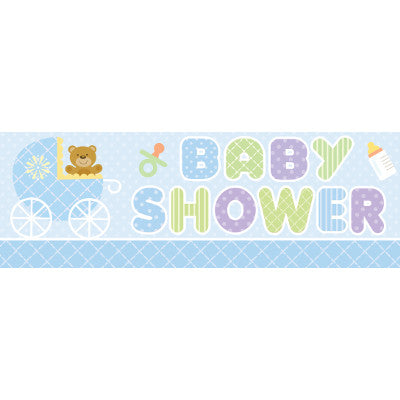 Teddy Baby Blue Giant Banner