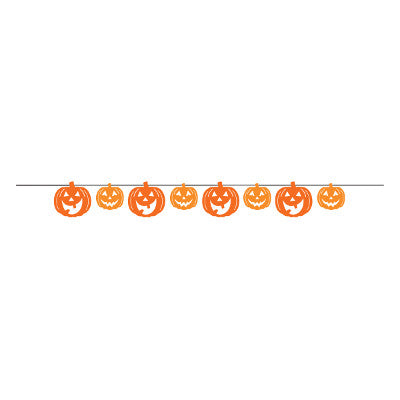 Pumpkin Faces Ribbon Banner