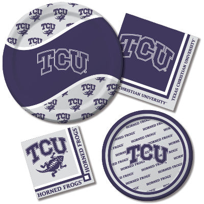 Texas Christian University 8.75" Plates