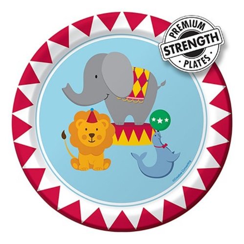 Circus Time 6.75" Plates - No Labels