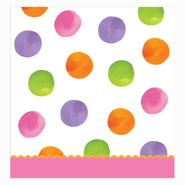 Big 1 Dots Girl Plastic Tablecover