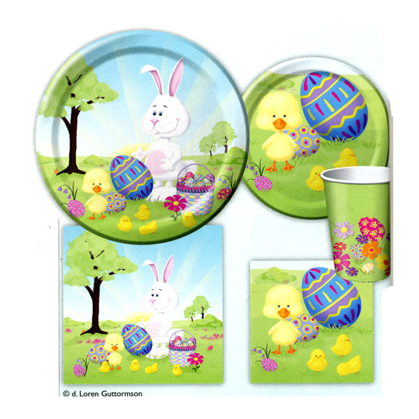 Easter Bunny 6.75" Plates <span style="color:#e32619;">(24 packages per case)</span>