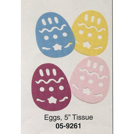 Eggs tissue table decor