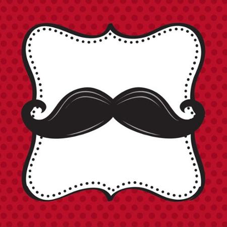 Mustache Madness Beverage Napkins-B619