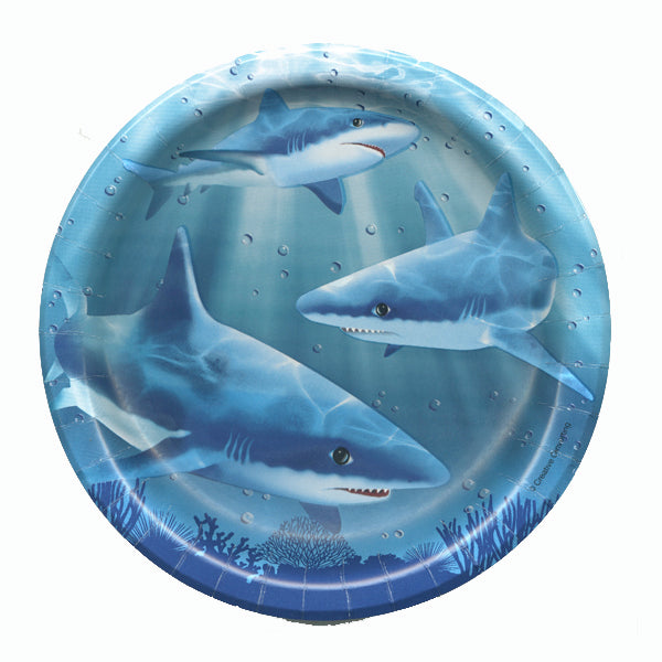 Cool Shark 6.75" plates - No labels