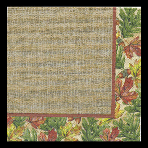 Burlap Fall Luncheon Napkins