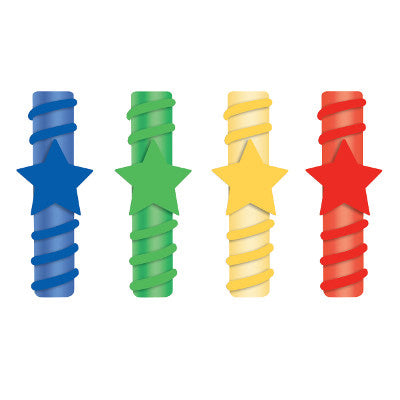 Chunky Striped Candles