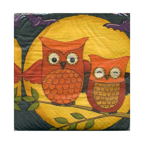 Owl Night Beverage Napkins