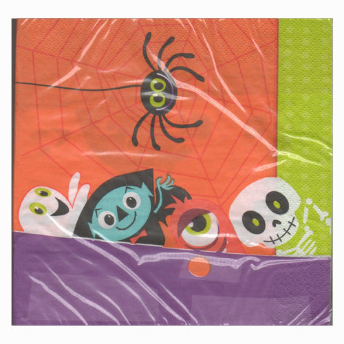 Skull and Spider Luncheon Napkins
