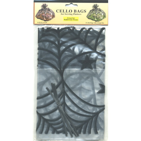 Spiderweb Cello Bags with ties