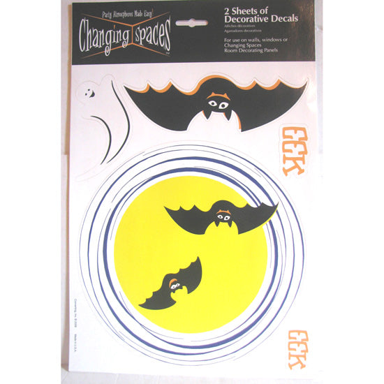 Halloween Moon Decorative Decals <span style="color:#e32619;">(24 packages per case)</span>