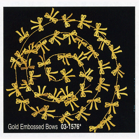 Gold Bows wire garland-72