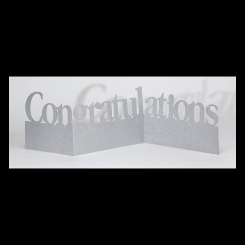 Congratulations Glitter Phrase Centerpiece