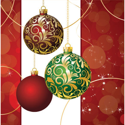 Elegant Ornaments High Count Luncheon Napkins