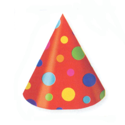 Birthday Stripes Adult Cone Party Hat